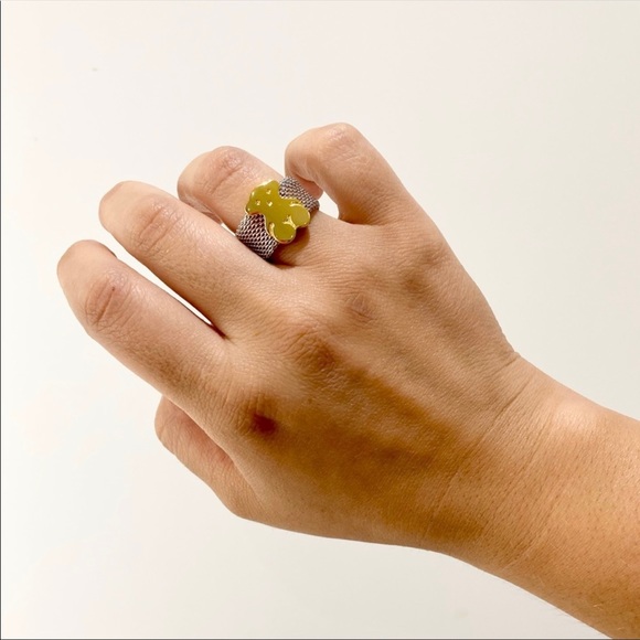 Tous gold vermeil mesh ring - Picture 3 of 8